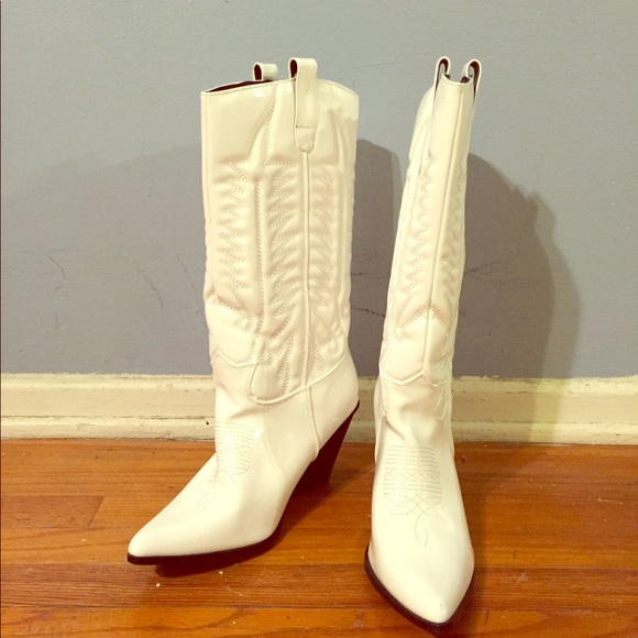 forever 21 white cowboy boots